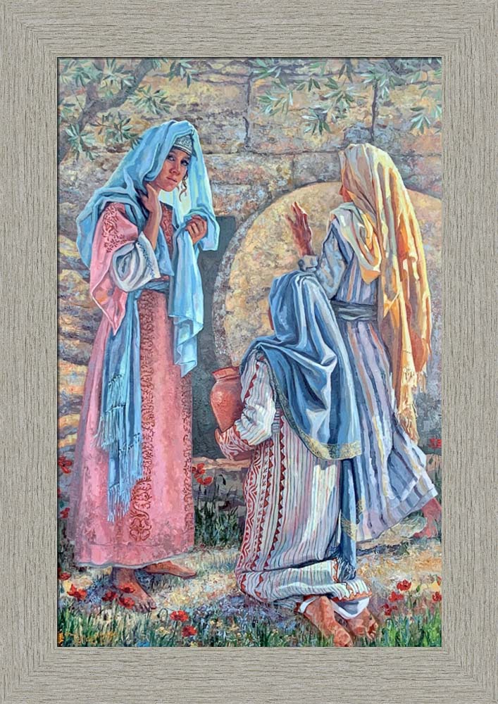 Seeking Christ - framed giclee canvas