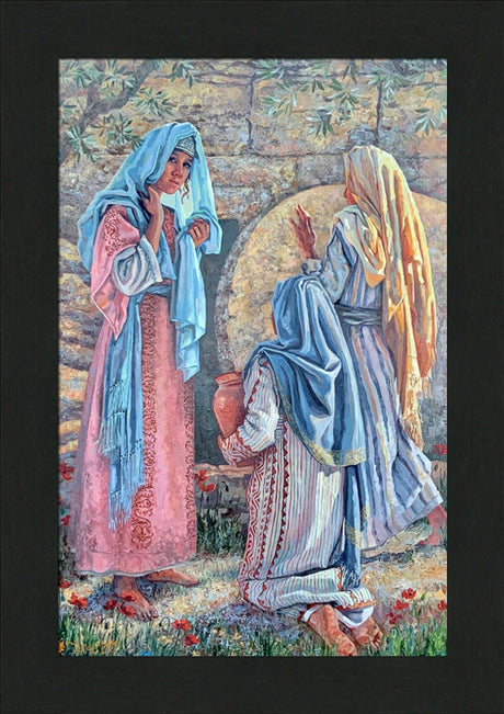 Seeking Christ - framed giclee canvas