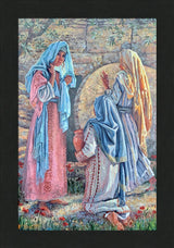 Seeking Christ - framed giclee canvas