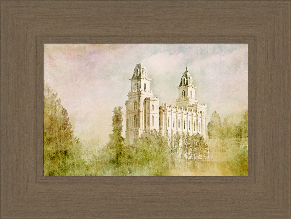 Manti Utah Temple - Serenity by Mandy Jane Williams