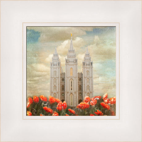 Salt Lake Temple - Joyful Day by Mandy Jane Williams