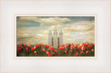 Salt Lake Temple - Joyful Day Panorama by Mandy Jane Williams