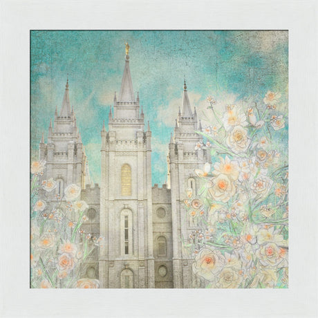 Salt Lake Temple - Enlightened by Mandy Jane Williams