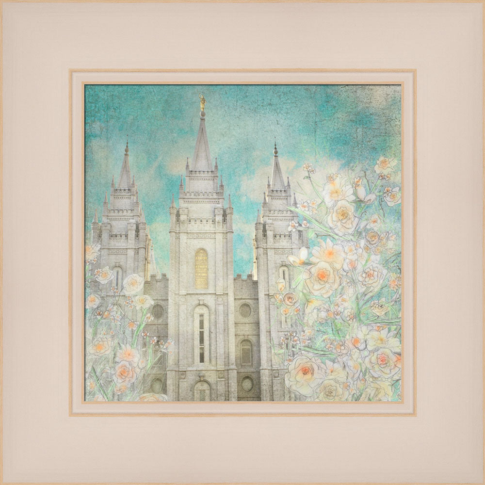 Salt Lake Temple - Enlightened by Mandy Jane Williams