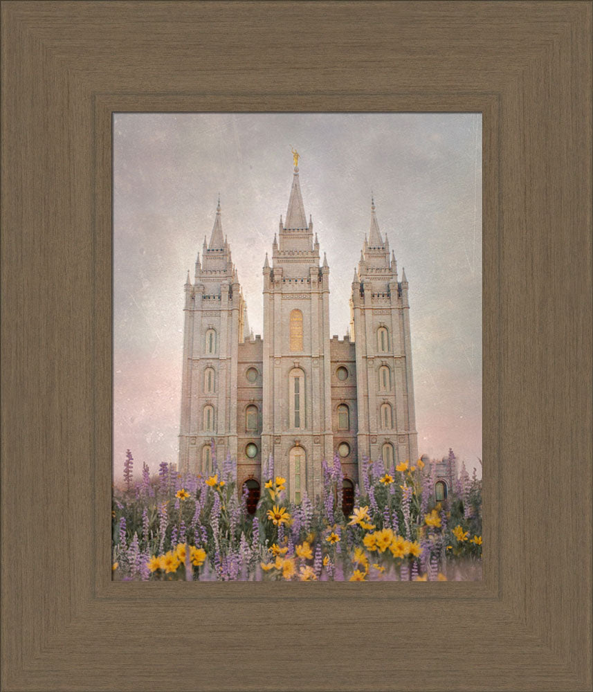 Salt Lake Temple - How Beautiful Upon the Mountains by Mandy Jane Williams