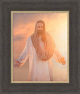 Christ Light & Life - framed giclee canvas