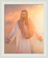 Christ Light & Life - framed giclee canvas