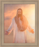 Christ Light & Life - framed giclee canvas