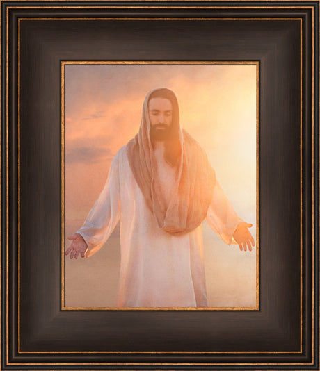 Christ Light & Life - framed giclee canvas