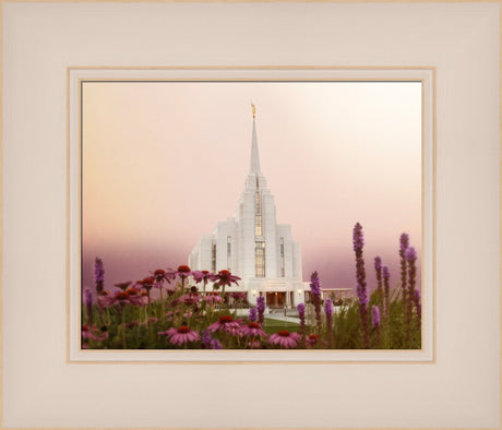 Rexburg Temple - Silk and Purple by Mandy Jane Williams