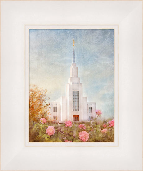 Twin Falls Temple - Autumn Blessings by Mandy Jane Williams