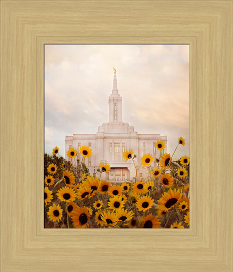 Pocatello Temple - Wild Sunflowers by Mandy Jane Williams