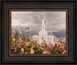 Orem Temple-Mountain Majesty - framed giclee canvas