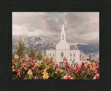 Orem Temple-Mountain Majesty - framed giclee canvas