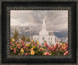 Orem Temple-Mountain Majesty - framed giclee canvas