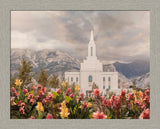 Orem Temple-Mountain Majesty - framed giclee canvas