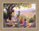 Jesus Said Love Everyone - framed giclee canvas