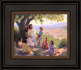 Jesus Said Love Everyone - framed giclee canvas