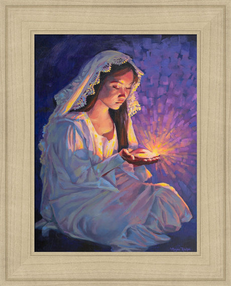 Some Types of Faith Only Grow in the Dark - framed giclee canvas