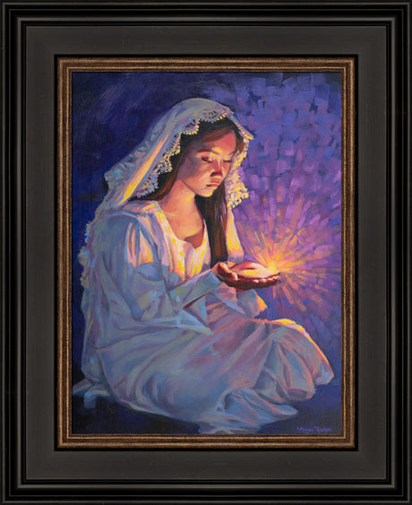 Some Types of Faith Only Grow in the Dark - framed giclee canvas