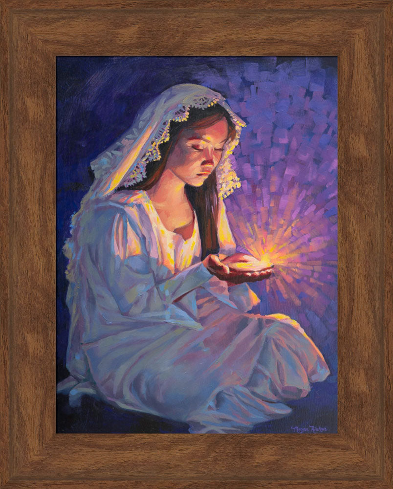 Some Types of Faith Only Grow in the Dark - framed giclee canvas