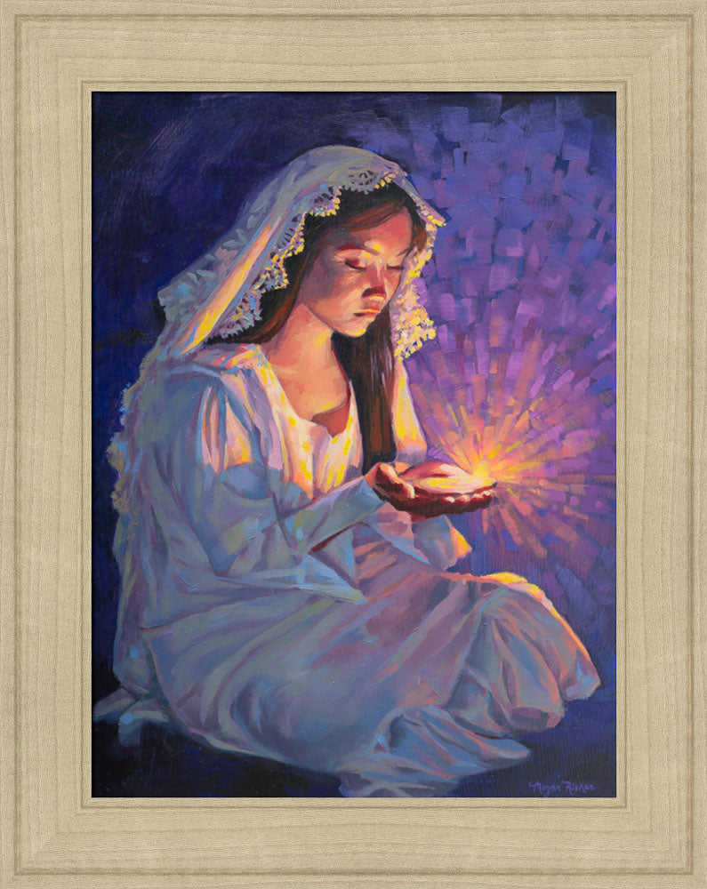 Some Types of Faith Only Grow in the Dark - framed giclee canvas