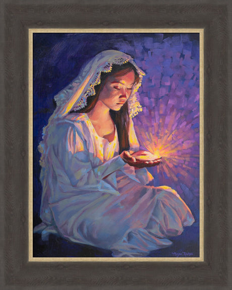 Some Types of Faith Only Grow in the Dark - framed giclee canvas