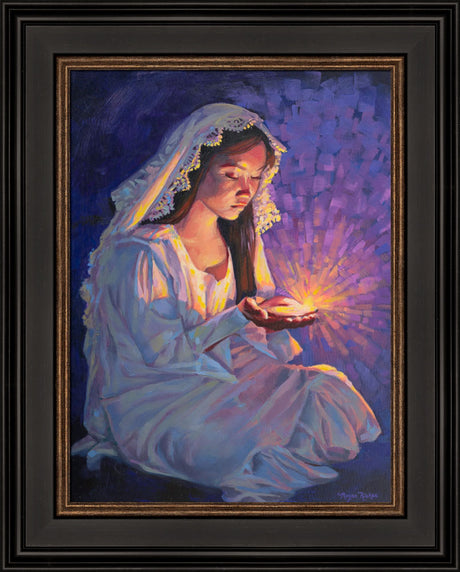 Some Types of Faith Only Grow in the Dark - framed giclee canvas