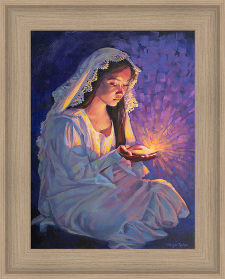 Some Types of Faith Only Grow in the Dark - framed giclee canvas