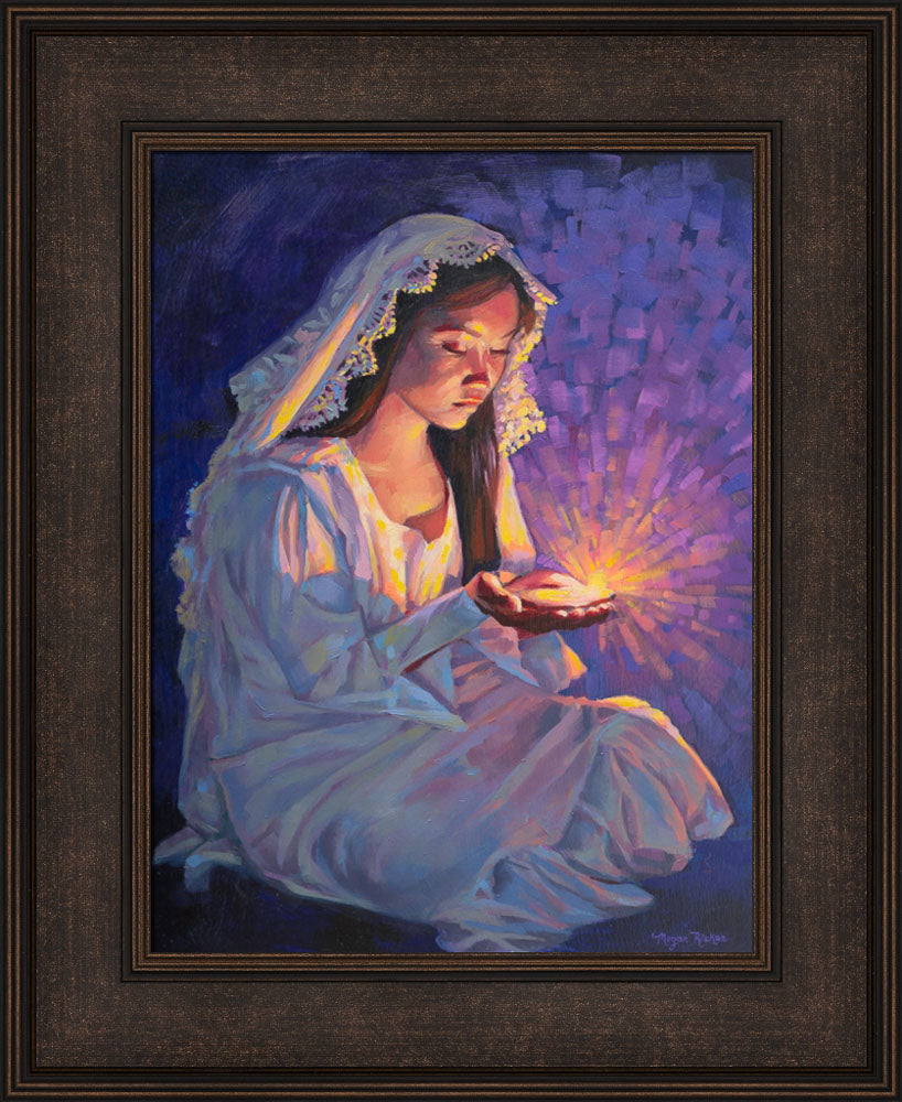 Some Types of Faith Only Grow in the Dark - framed giclee canvas