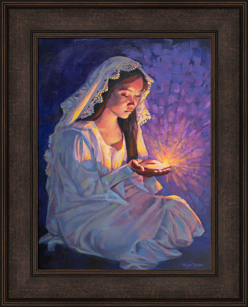 Some Types of Faith Only Grow in the Dark - framed giclee canvas