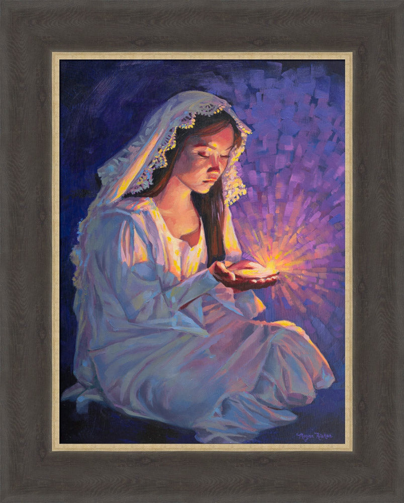 Some Types of Faith Only Grow in the Dark - framed giclee canvas