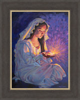 Some Types of Faith Only Grow in the Dark - framed giclee canvas