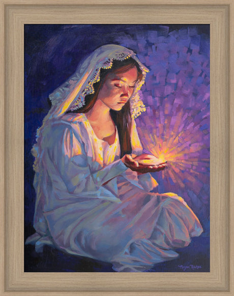 Some Types of Faith Only Grow in the Dark - framed giclee canvas