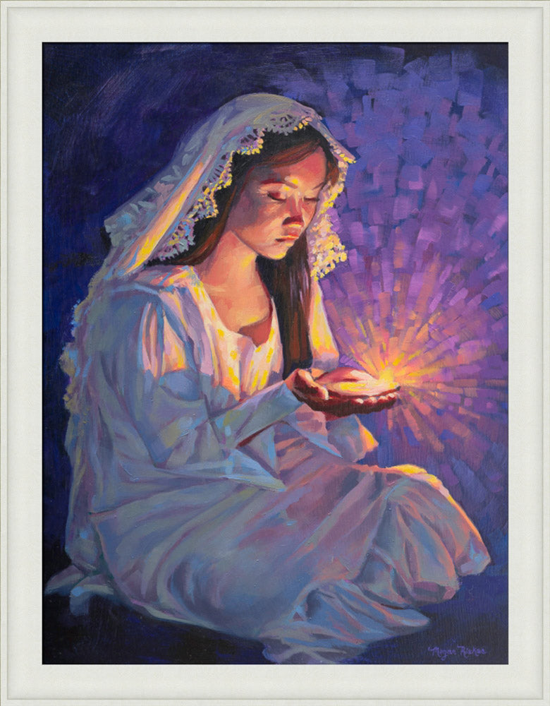 Some Types of Faith Only Grow in the Dark - framed giclee canvas