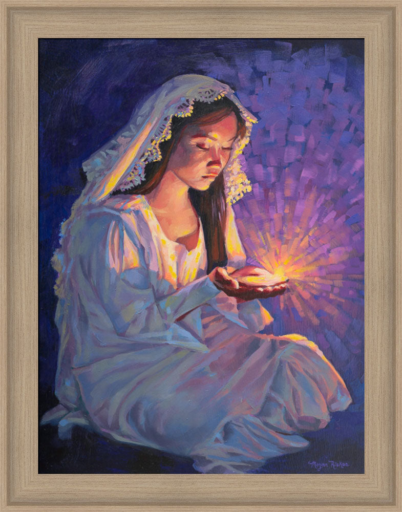 Some Types of Faith Only Grow in the Dark - framed giclee canvas