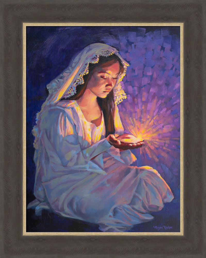 Some Types of Faith Only Grow in the Dark - framed giclee canvas