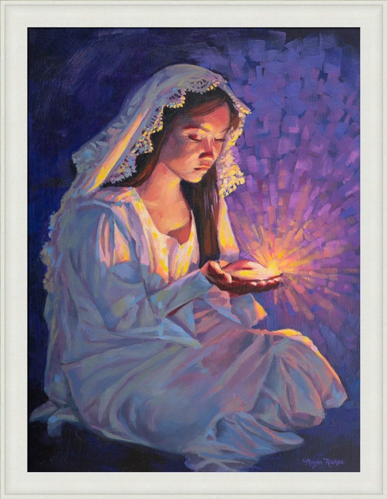 Some Types of Faith Only Grow in the Dark - framed giclee canvas