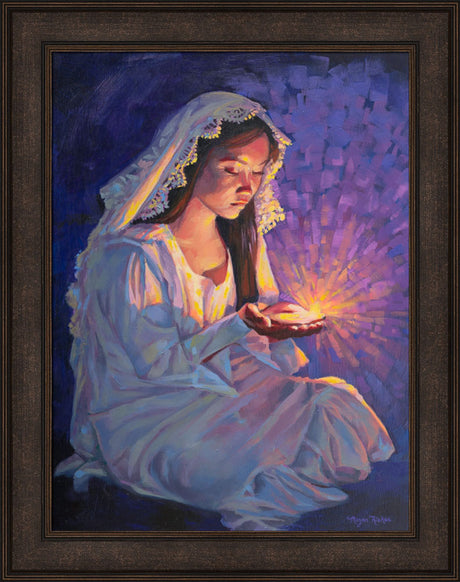 Some Types of Faith Only Grow in the Dark - framed giclee canvas