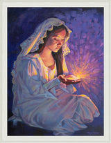 Some Types of Faith Only Grow in the Dark - framed giclee canvas