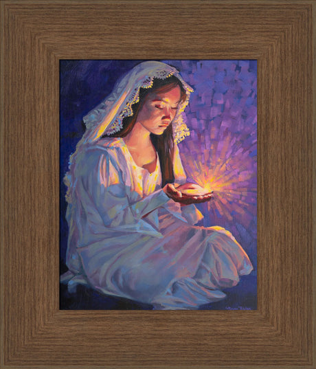 Some Types of Faith Only Grow in the Dark - framed giclee canvas