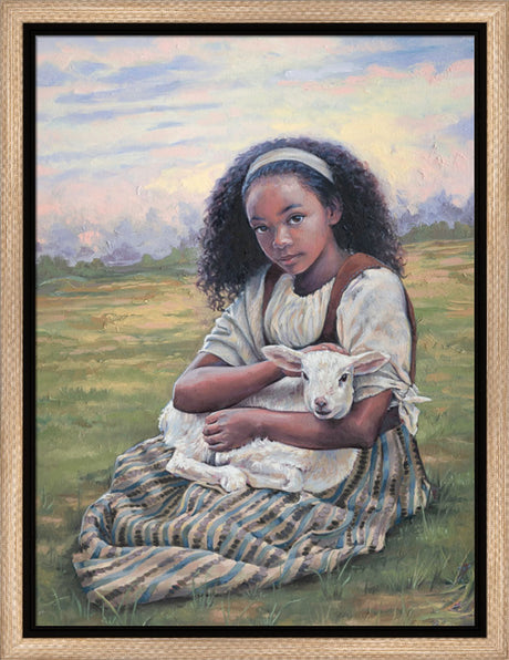 Feed My Lambs - framed giclee canvas