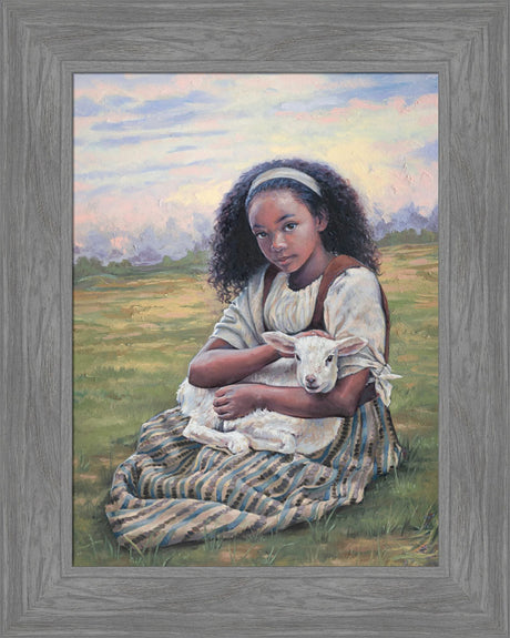 Feed My Lambs - framed giclee canvas