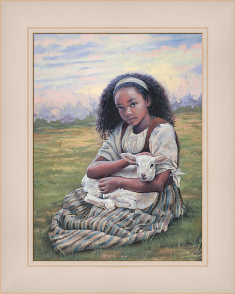 Feed My Lambs - framed giclee canvas