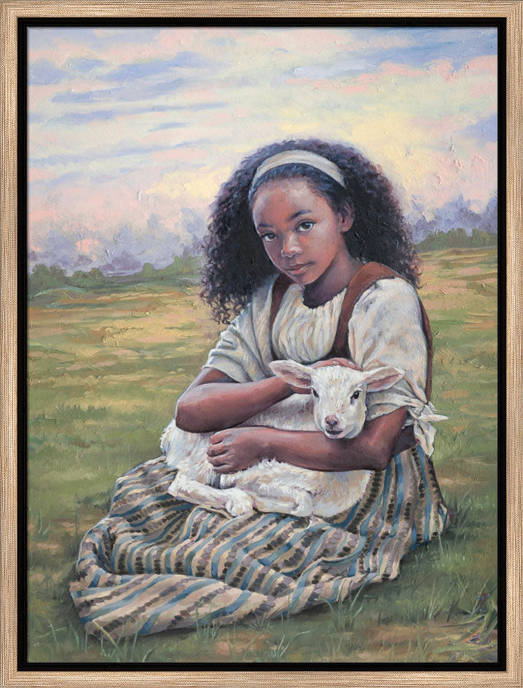 Feed My Lambs - framed giclee canvas