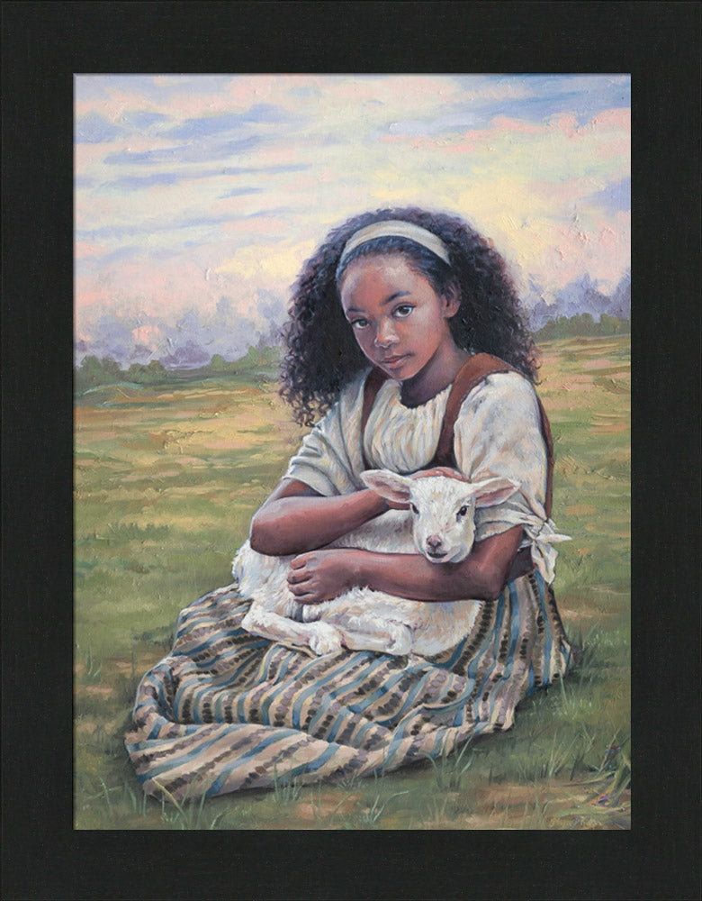 Feed My Lambs - framed giclee canvas