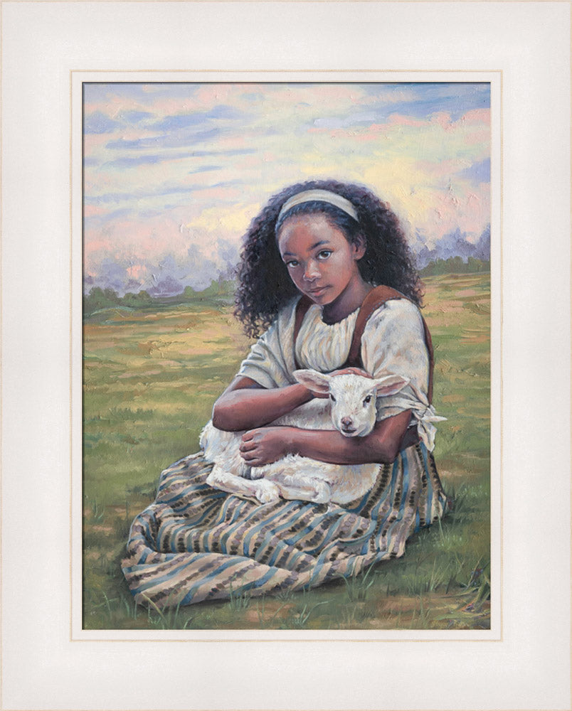 Feed My Lambs - framed giclee canvas