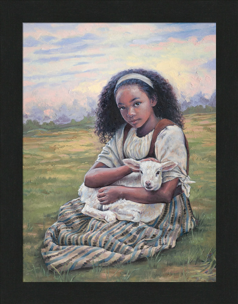 Feed My Lambs - framed giclee canvas