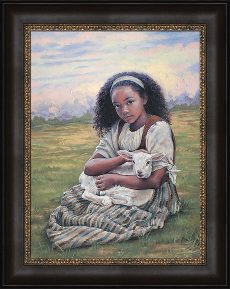 Feed My Lambs - framed giclee canvas