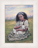 Feed My Lambs - framed giclee canvas